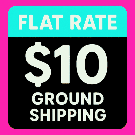 Flat-rate shipping makes life simple.
