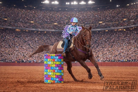 Barrel racing, rodeos and equine