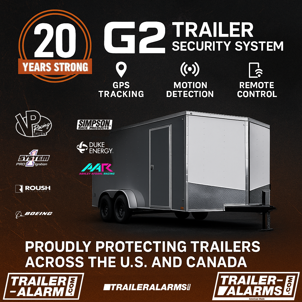 Trailer-Alarms.com Continues Its 20-Year Celebration with Best-Selling G2 System, Custom Solutions, and Support from Racer Ashley Afdahl