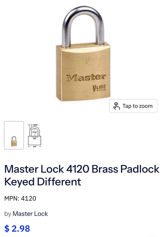 Can only afford locks?