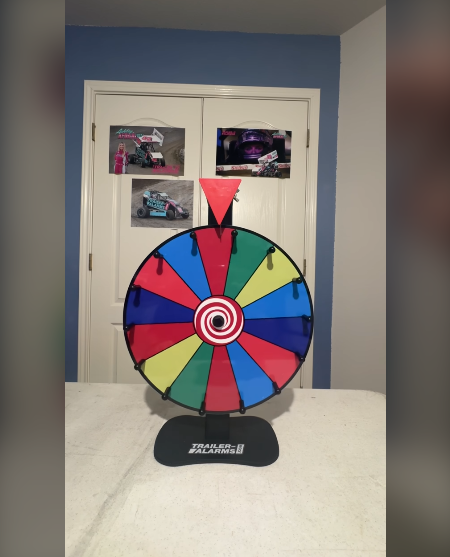 Follow us and spin the wheel